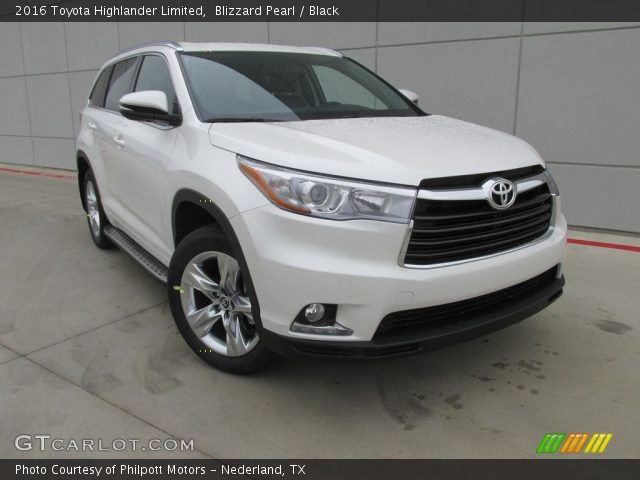 2016 Toyota Highlander Limited in Blizzard Pearl
