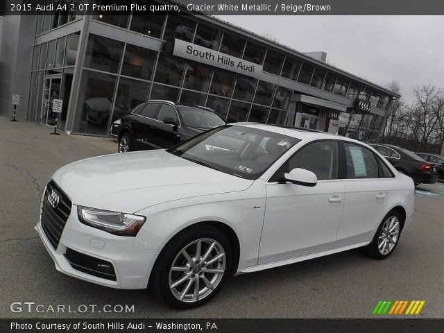 2015 Audi A4 2.0T Premium Plus quattro in Glacier White Metallic