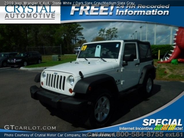 2009 Jeep Wrangler X 4x4 in Stone White