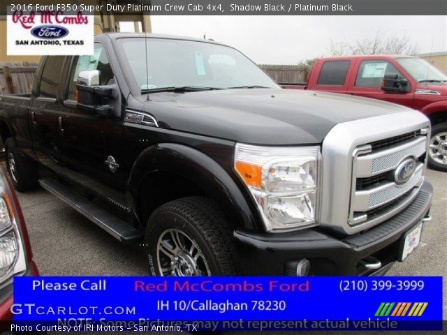 2016 Ford F350 Super Duty Platinum Crew Cab 4x4 in Shadow Black