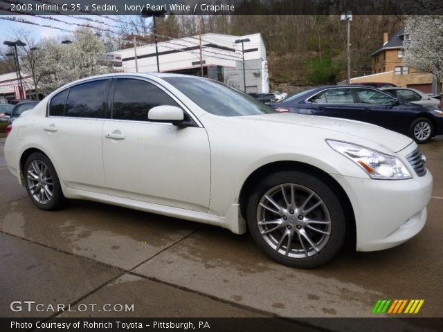 2008 Infiniti G 35 x Sedan in Ivory Pearl White