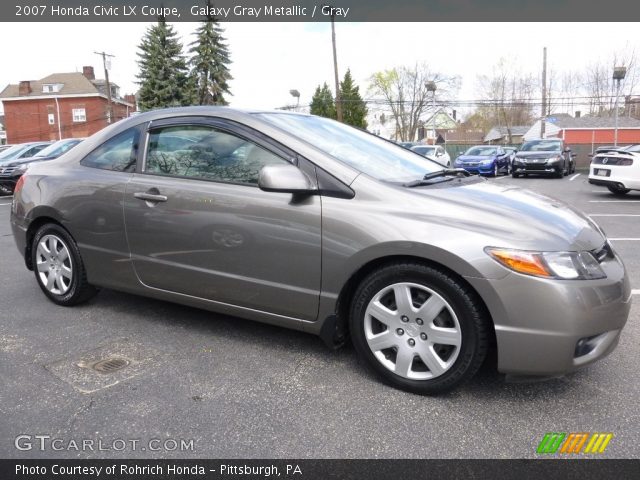 2007 Honda Civic LX Coupe in Galaxy Gray Metallic