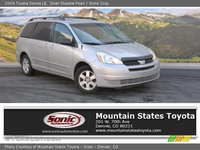 2004 Toyota Sienna LE in Silver Shadow Pearl