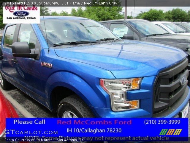 2016 Ford F150 XL SuperCrew in Blue Flame