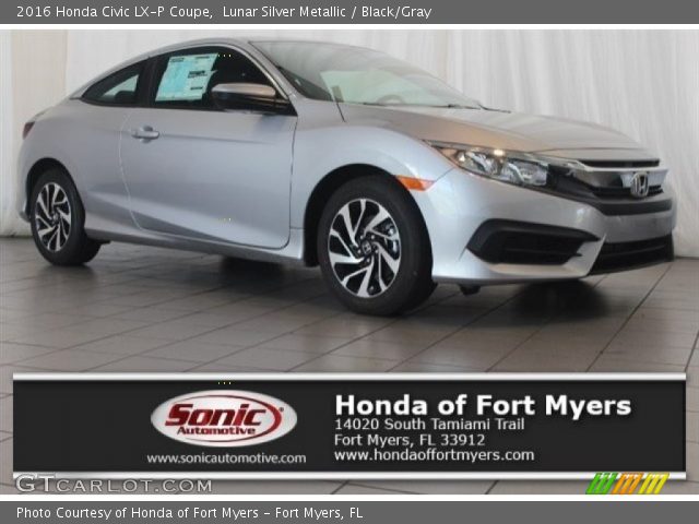 2016 Honda Civic LX-P Coupe in Lunar Silver Metallic