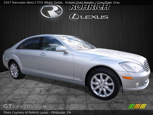 2007 Mercedes-Benz S 550 4Matic Sedan in Iridium Silver Metallic