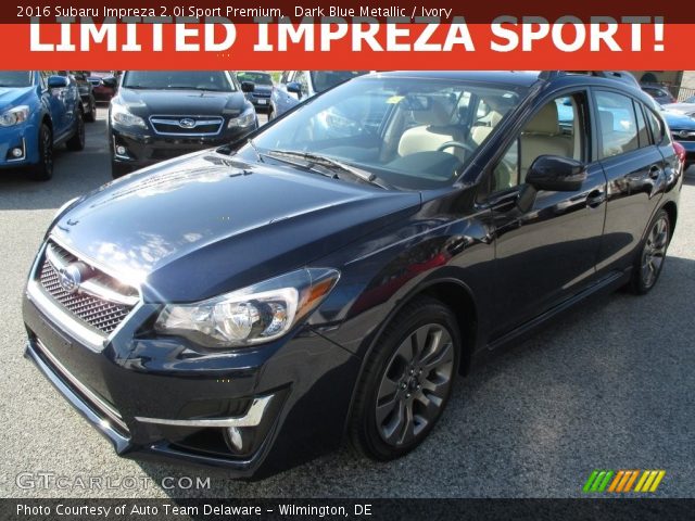 2016 Subaru Impreza 2.0i Sport Premium in Dark Blue Metallic