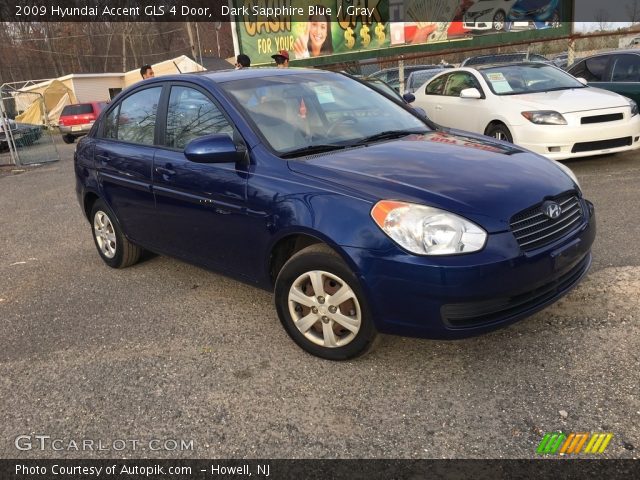 2009 Hyundai Accent GLS 4 Door in Dark Sapphire Blue