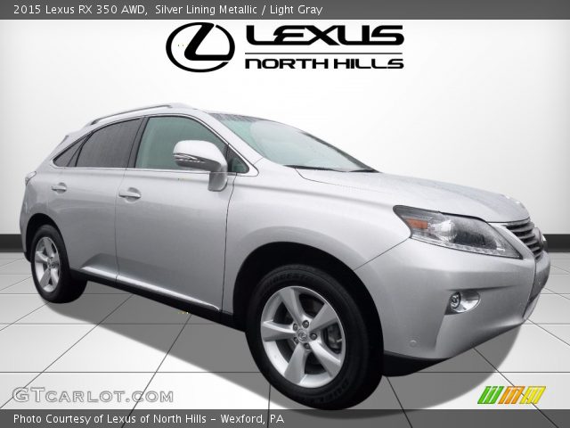 2015 Lexus RX 350 AWD in Silver Lining Metallic
