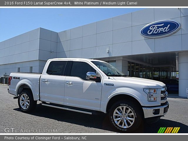 2016 Ford F150 Lariat SuperCrew 4x4 in White Platinum