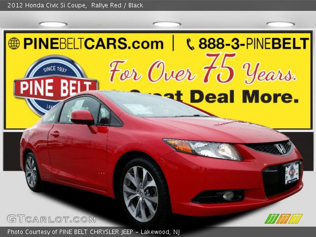 2012 Honda Civic Si Coupe in Rallye Red