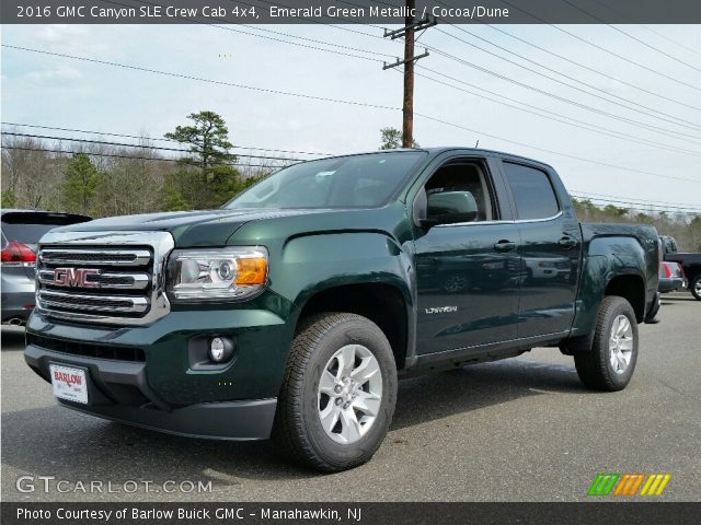 2016 GMC Canyon SLE Crew Cab 4x4 in Emerald Green Metallic