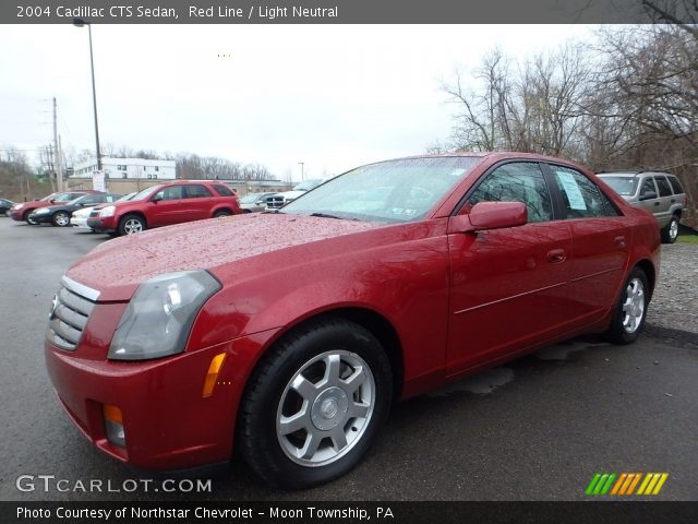 2004 Cadillac CTS Sedan in Red Line