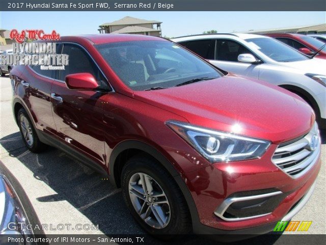 2017 Hyundai Santa Fe Sport FWD in Serrano Red