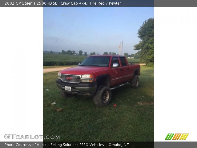 2002 GMC Sierra 2500HD SLT Crew Cab 4x4 in Fire Red