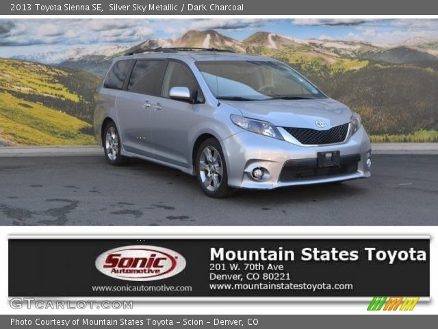 2013 Toyota Sienna SE in Silver Sky Metallic