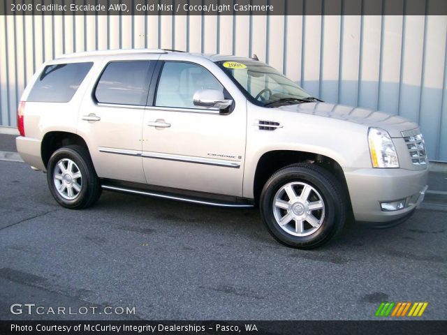 2008 Cadillac Escalade AWD in Gold Mist