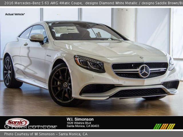 2016 Mercedes-Benz S 63 AMG 4Matic Coupe in designo Diamond White Metallic