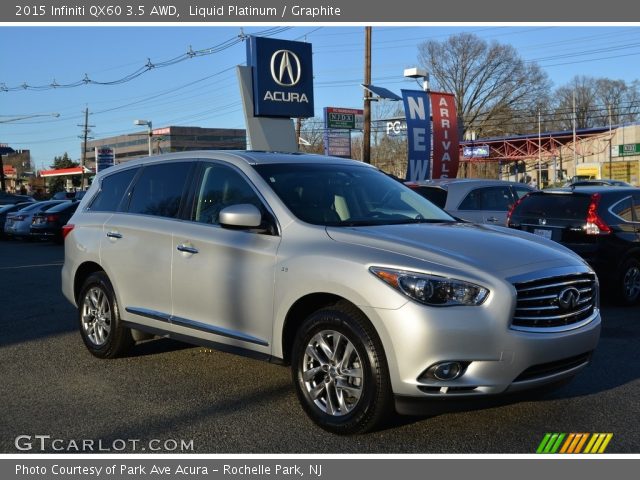 2015 Infiniti QX60 3.5 AWD in Liquid Platinum