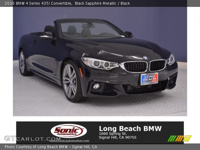 2016 BMW 4 Series 435i Convertible in Black Sapphire Metallic