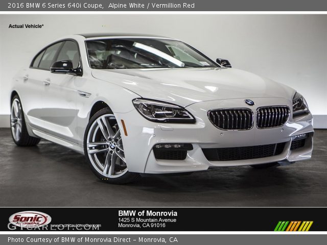 2016 BMW 6 Series 640i Coupe in Alpine White