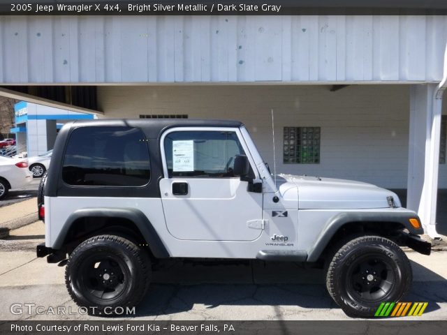 2005 Jeep Wrangler X 4x4 in Bright Silver Metallic