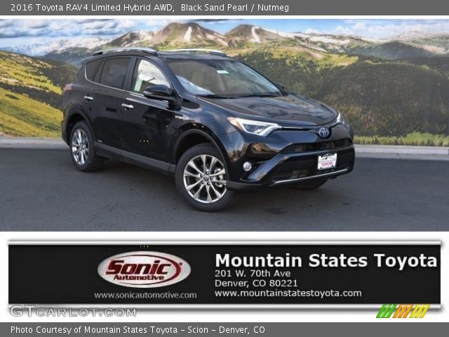 2016 Toyota RAV4 Limited Hybrid AWD in Black Sand Pearl