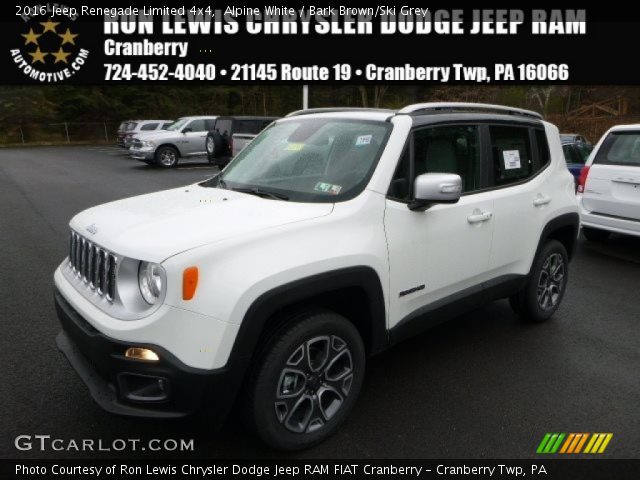 2016 Jeep Renegade Limited 4x4 in Alpine White
