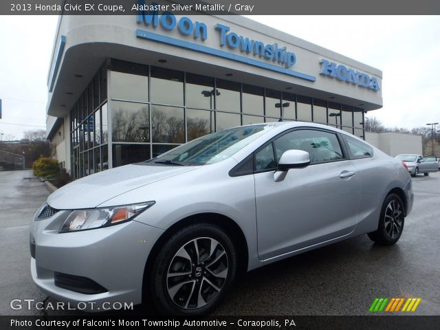 2013 Honda Civic EX Coupe in Alabaster Silver Metallic