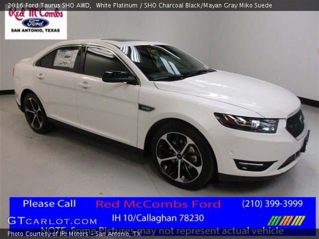 2016 Ford Taurus SHO AWD in White Platinum
