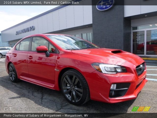2016 Subaru WRX Limited in Pure Red