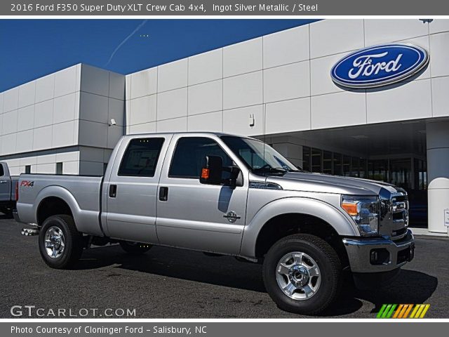 2016 Ford F350 Super Duty XLT Crew Cab 4x4 in Ingot Silver Metallic