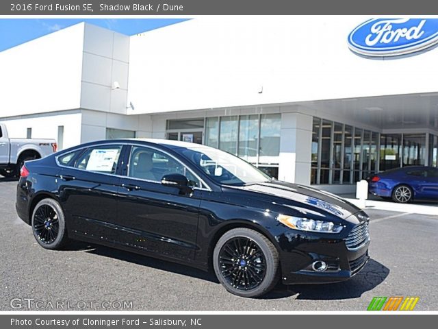 2016 Ford Fusion SE in Shadow Black