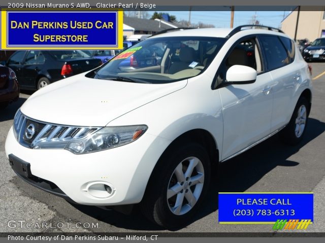 2009 Nissan Murano S AWD in Glacier Pearl