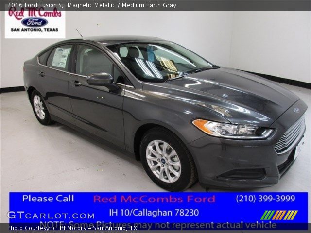 2016 Ford Fusion S in Magnetic Metallic