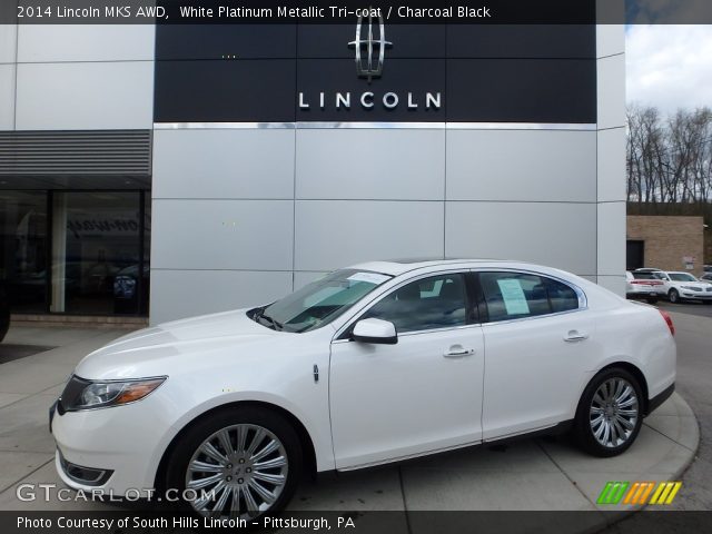 2014 Lincoln MKS AWD in White Platinum Metallic Tri-coat