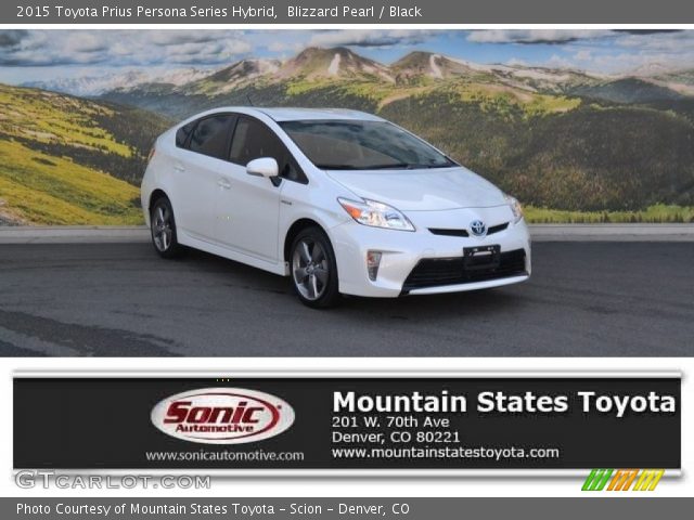 2015 Toyota Prius Persona Series Hybrid in Blizzard Pearl