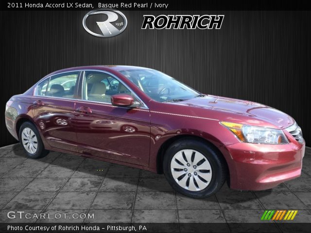 2011 Honda Accord LX Sedan in Basque Red Pearl