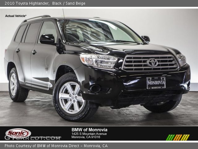 2010 Toyota Highlander  in Black