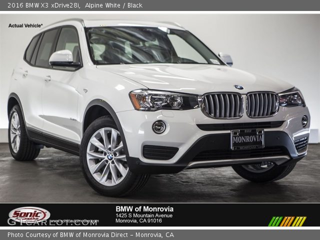 2016 BMW X3 xDrive28i in Alpine White