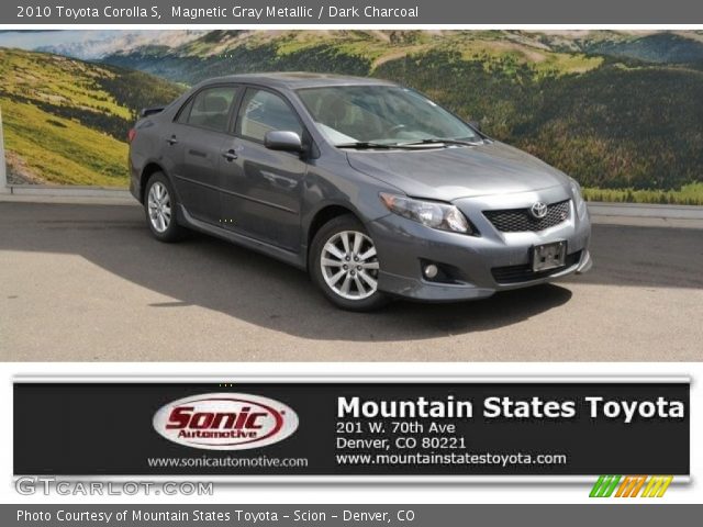 2010 Toyota Corolla S in Magnetic Gray Metallic