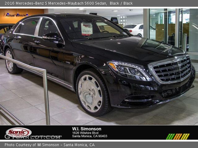 2016 Mercedes-Benz S Mercedes-Maybach S600 Sedan in Black