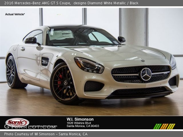 2016 Mercedes-Benz AMG GT S Coupe in designo Diamond White Metallic