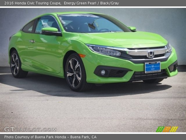 2016 Honda Civic Touring Coupe in Energy Green Pearl