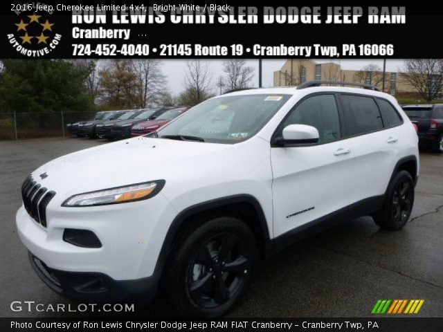 2016 Jeep Cherokee Limited 4x4 in Bright White
