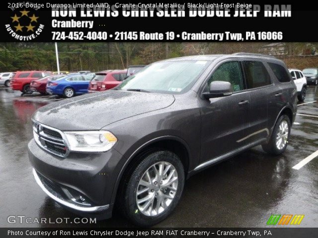 2016 Dodge Durango Limited AWD in Granite Crystal Metallic