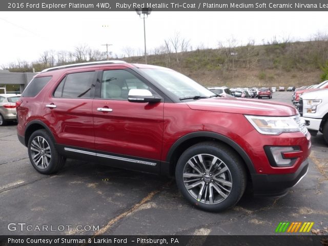 2016 Ford Explorer Platinum 4WD in Ruby Red Metallic Tri-Coat