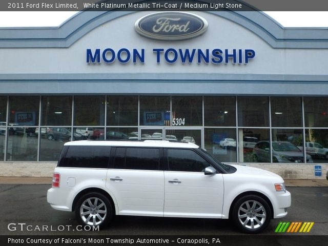 2011 Ford Flex Limited in White Platinum Metallic Tri-Coat