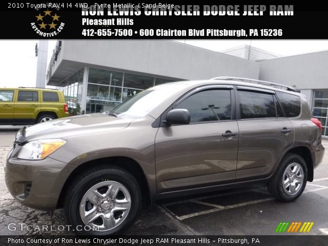 2010 Toyota RAV4 I4 4WD in Pyrite Metallic