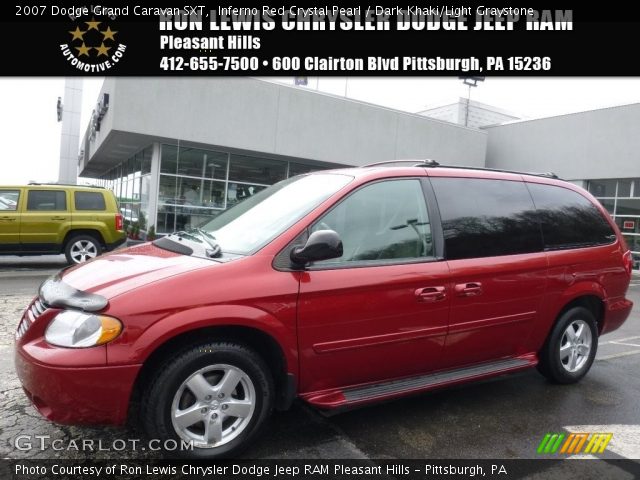 2007 Dodge Grand Caravan SXT in Inferno Red Crystal Pearl